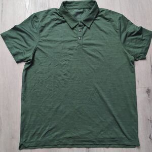 Mack Weldon Airknit Polo Mens Size XXL Green Short Sleeve
